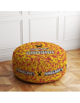 Пуф табуретка „Minecraft Лава“ 