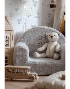Teddy - Персонализиранo Детско Кресло, Сиво
